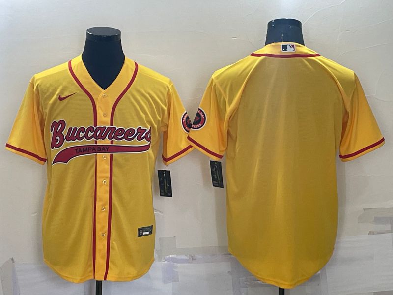 Men Tampa Bay Buccaneers Blank Yellow 2022 Nike Co branded NFL Jersey->tampa bay buccaneers->NFL Jersey